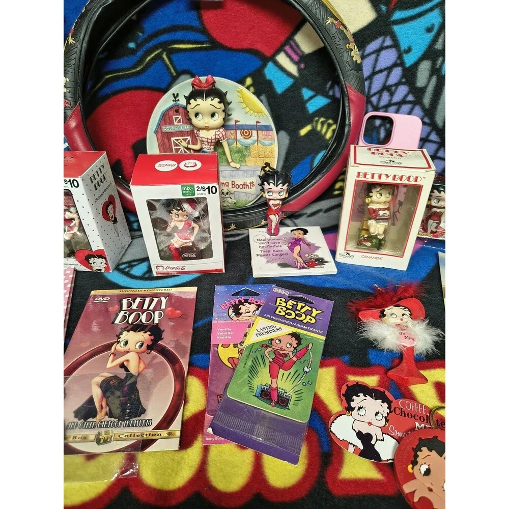 Large Vintage Lot Of Betty Boop Collectibles And Memorabilia Retro Many Items